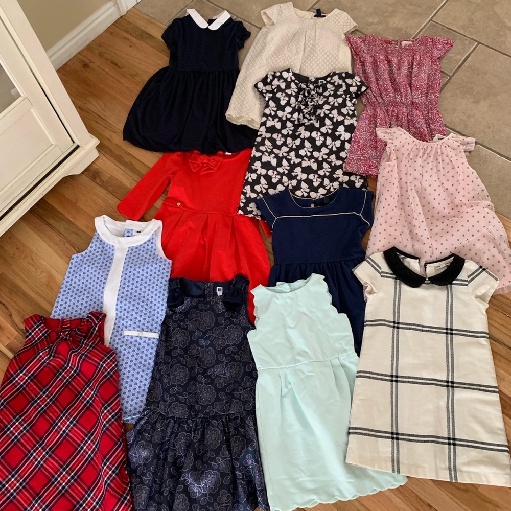 Lot of 12 Janie and Jack, Polo, Gap dresses, size6